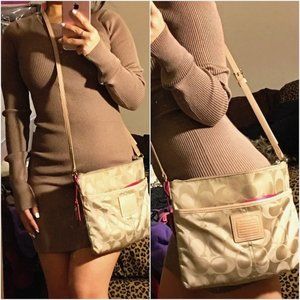 Coach Monogram Canvas Crossbody Bag